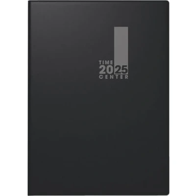 Abbildung von BRUNNEN Taschenkalender TimeCenter Modell 728 (2025), 2 Seiten = 1 Woche, A6, 352 Seiten, Kunststoff Einband, schwarz