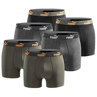 Abbildung von PUMA Herren Boxershort Limited Statement Edition 6er Pack New orange Power Gr. L