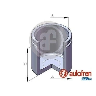 Abbildung von AUTOFREN SEINSA D02555 Kolben, Bremssattel 54 Vorderachse HONDA: CIVIC 6 Hatchback, CRX 3, Fastback