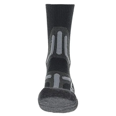 Abbildung von UYN Herren Trekking 2In Merino Mid Socken, Black/Grey, 45/47