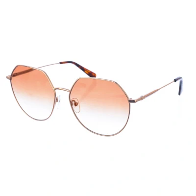 Abbildung von LONGCHAMP Unisex LO154S 773 Sonnenbrillen Metall Gold Braun Rund Schattiert