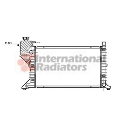 Abbildung von VAN WEZEL *** IR PLUS 30002300 Kühler, Motorkühlung Aluminium 680 405 42 mit Zubehör Kühlrippen gelötet MERCEDES BENZ: Sprinter 3 T Kastenwagen