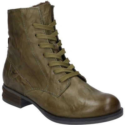 Abbildung von Josef Seibel Stiefelette, Damen, Größe: 45, Oliv Schuhe