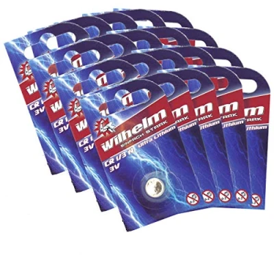 Abbildung von 20 x WILHELM Batterie 1/3N 3V Photo Lithium CR1/3N DL1/3N Blister