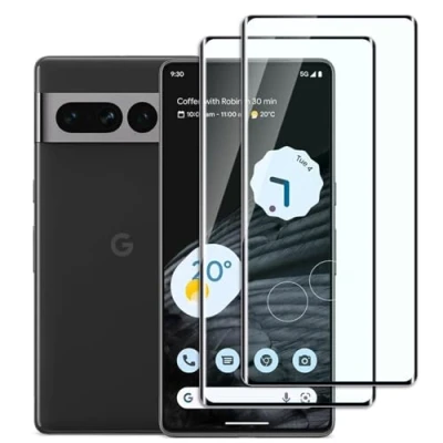Abbildung von Dlxiks 2 Stück, Schutzfolie fürgoogle pixel 7 Pro, 9H Härte Folie Panzer Schutz Glas, Ultrabeständig,Anti Kratzen Hohe Klar Displayschutzfolie für google Pro