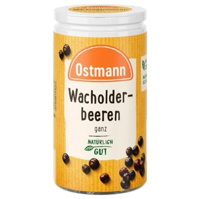 Abbildung von Ostmann Gewürze Wacholderbeeren ganz Ideal zum Würzen von Sauerbraten und Wildgerichten 20 g in der Streudose