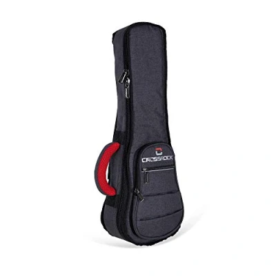 Abbildung von Crossrock Concert Ukulele Bag with 10mm Padded Backpack Straps in Dark Grey (CRSG107CUDG)