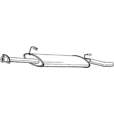 Abbildung von BOSAL 282 387 Mittelschalldämpfer FORD: Transit Mk3 Pritsche/Fahrgestell