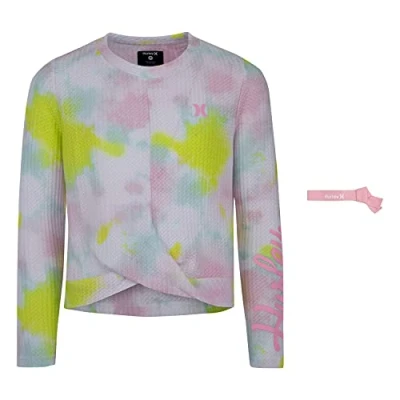 Abbildung von Hurley Mädchen Hrlg Boxy Long Sleeve Top T Shirt, 782, 8 Años