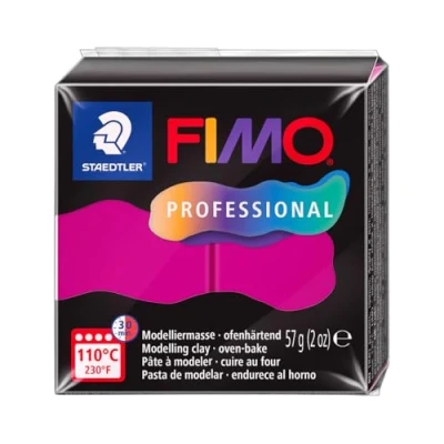 Abbildung von STAEDTLER FIMO professional 8040 ofenhärtende Modelliermasse, speziell für Profis und Künstler, Einzelprodukt reinmagenta, 210