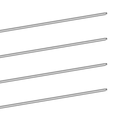 Abbildung von LAVMHAB 304 Edelstahlrohr 3mm Außendurchmesser x 0,3mm Wandstärke, 300mm Länge, nahtlose runde Edelstahl Rohr (4 Stück)