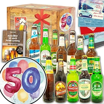 Abbildung von 50. Geburtstag Bier Paket Welt und DE Geschenke 30.