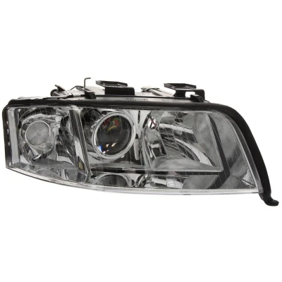 Abbildung von VAN WEZEL 0317962 Scheinwerfer rechts H7/H7 glasklar für Rechtsverkehr ohne Stellmotor LWR PX26d AUDI: A6 C5 Avant, Limousine