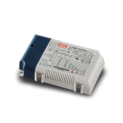 Abbildung von MEAN WELL LCM 60DA, Beleuchtungsstromversorgung, Blau, Weiß, 30 90 C, 60,3 W, 180 295 V, 47/63 Hz