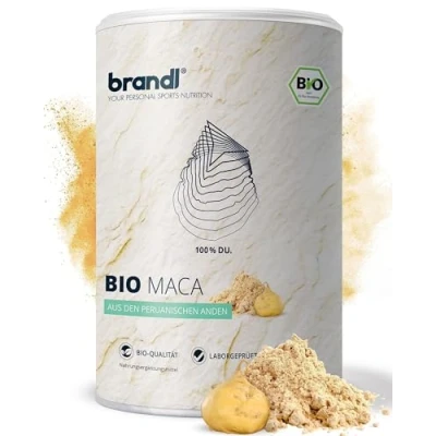 Abbildung von brandl® Maca Pulver Bio aus Peru (maca powder) Premium Macca von der Wurzel 500 g