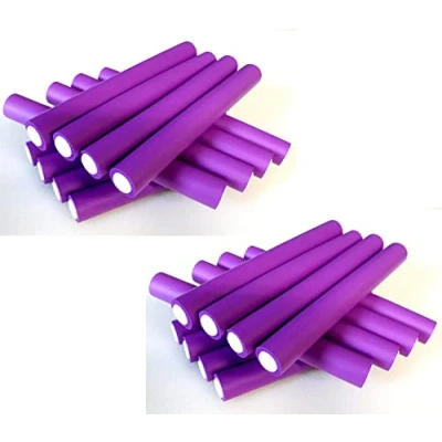Abbildung von FP Papilotten Flex Wickler Set violett (von deutschem Friseurbedarf Fachhändler!) (24 Stck. 19 20 mm + Tasche)