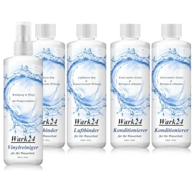 Abbildung von Wark24 Konditionierer 250ml 2er &amp; Luftbinder 400g Vinylreiniger 1er Das Pflegeset für Ihr Wasserbett