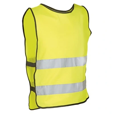 Abbildung von M Wave Messingschlager 120916 Warnweste mit Klettband, Klein Mittel, gelb, S/M