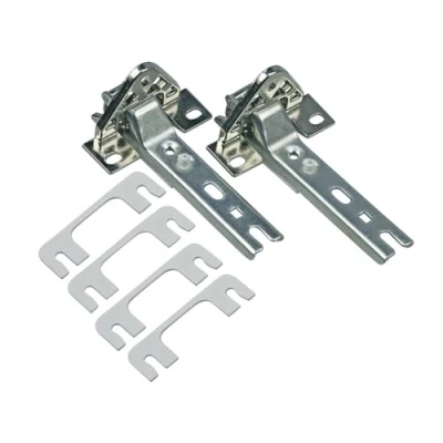 Abbildung von 2x Scharnier Türscharnier kompatibel mit Bosch Siemens Constructa Neff für Kühlschrank Einbaukühlschrank 00268698 268698