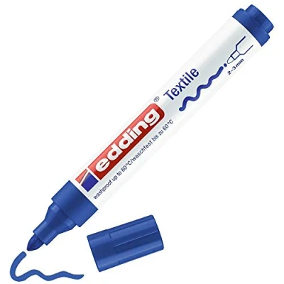 Abbildung von edding 4500 textielmarker blauw 1ST 2 3 mm / 4 4500003