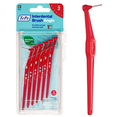 Abbildung von TePe Angle Interdentalbürste rot 6er 6 Bürsten