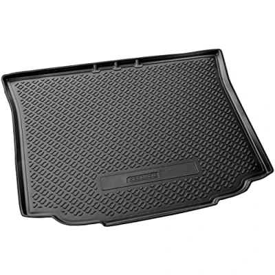 Abbildung von Recambo Gummi Kofferraumwanne Premium passend für Skoda Roomster BJ 2006 2015 passgenau mit Rand