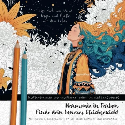Abbildung von Harmonie in Farben, Finde dein Inneres Gleichgewicht: Selbsterkenntnis durch die Kunst des Ausmalens Achtsamkeit, Gelassenheit, Natur, Gleichgewicht ... (Färbe Geschenk, färbe deine Welt)