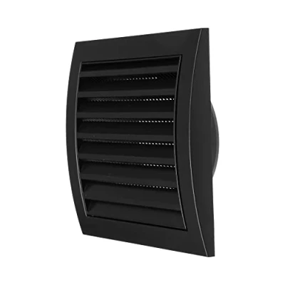 Abbildung von Repa Market Ø100mm 148mm x 153mm Lüftungsgitter mit integriertem Schädlingsschutz, stabil, Lüftungsgitter, HVAC Lüftungsschlitzabdeckung (Ø100mm, Anthrazit)