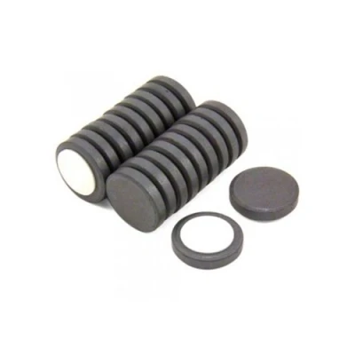Abbildung von Y10 Ferrit Magnet Für Künste, Handwerk, Wissenschaft und Diy Mit Klebstoffschaumkissen 25mm Durchmesser x 5mm Dick 0,6kg Ziehen Packung von 200