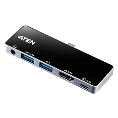 Abbildung von Aten UH3238 USB C Reise Dockingstation mit Power Passthrough Computer Adapter Typ (USB C) Weiblich (Buchse) zu HDMI A