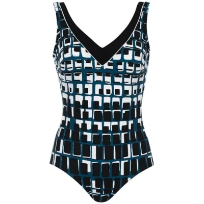 Abbildung von Sunflair Badeanzug Swim &amp; Beachwear Black White mit Halbcorsage und Softcups