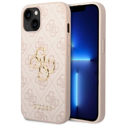 Abbildung von Apple iPhone 14 Hülle Kunststoff Guess Hard Case/Backcover Handyhülle Rosa