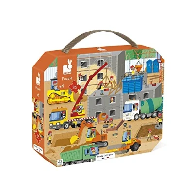 Abbildung von Janod Puzzle Baustelle, 36 Puzzleteile, FSC® schützt Wald weltweit