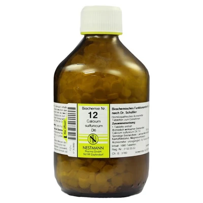 Abbildung von Biochemie 12 Calcium sulfuricum D 6 Tabl 1000 St