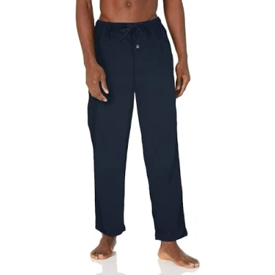 Abbildung von Amazon Essentials Herren Pyjamahose aus Flanell (erhältlich in Big &amp; Tall), Marineblau, L