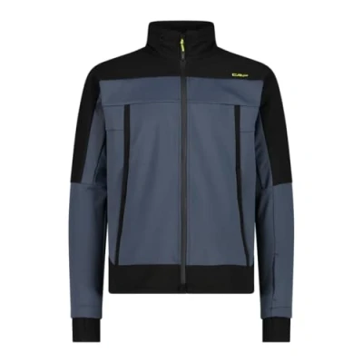Abbildung von CMP Herrenjacke mit fester Kapuze aus gekoppeltem Softshellmaterial, Titan, 56