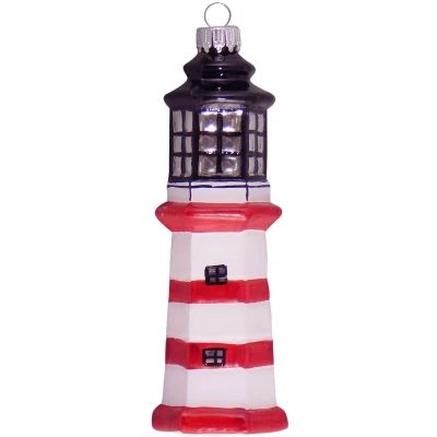 Abbildung von Krebs Glas Lauscha Christbaumschmuck &quot;Leuchtturm, Weihnachtsdeko, Christbaumschmuck&quot;, (1 tlg.), mundgeblasen