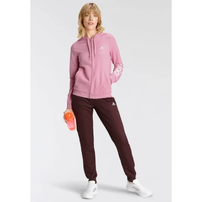 Abbildung von adidas Performance W LIN FT TS Trainingsanzug, Damen, Größe: Small, True pink/shadow maroon