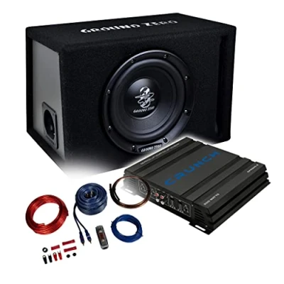 Abbildung von Mediadox Ground Zero Basspaket 2 Kanal Endstufe/Verstärker+20cm Subwoofer+Kabel Set / GPX500.2 + GZIB 20BR KABELKIT