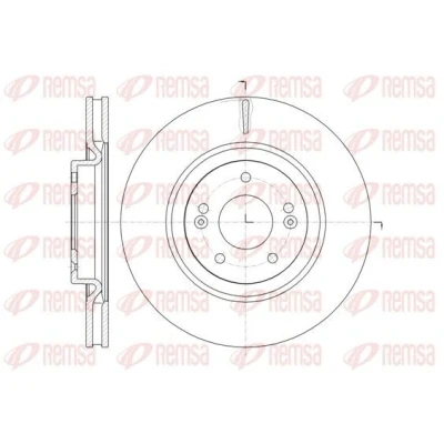 Abbildung von REMSA 61436.10 Bremsscheibe Vorderachse 320, 320 28 5 Belüftet HYUNDAI: i40 Limousine, Kombi, KIA: Optima / K5