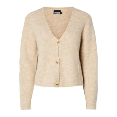Abbildung von Pieces Pcellen Cardigan Strickjacke, Damen, Größe: XS, White pepper