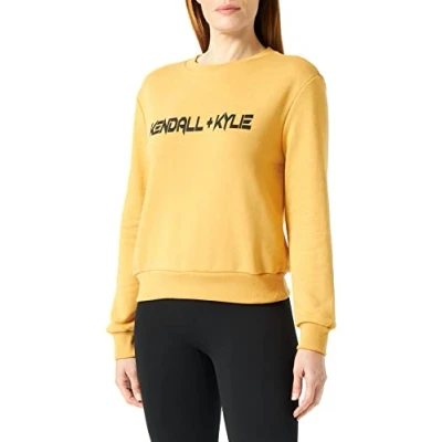 Abbildung von KENDALL &amp; KYLIE Damen K&amp;k W Goth Logo Classic College Kkw3711617 Sweatshirt, Honeycomb, XS