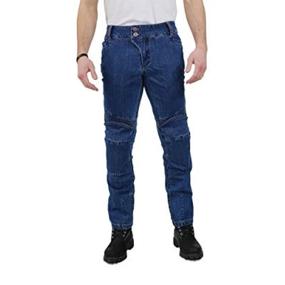Abbildung von Nerve Ranger Herren Motorrad Jeans Hose, Blau, XL