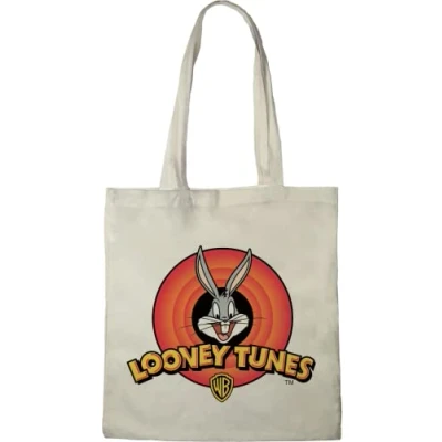 Abbildung von cotton division TUNES BAG LOONEY BUGS BUNNY, REFERENCE : BWLOONEBB003, ECRU 38 x 40 cm