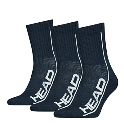 Abbildung von HEAD Unisex Adult Performance Short Crew Socks, Navy, 35/38,3er Pack