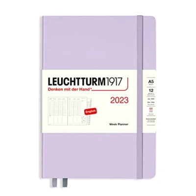 Abbildung von LEUCHTTURM1917 365986 Wochenplaner Medium (A5) 2023, 12 Monate, Lilac, Englisch