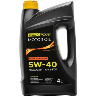 Abbildung von Ridex Plus Active Defense 5W 40 4l Motoröl 1862O0156P VOLKSWAGEN: Golf 4 Schrägheck, Polo III V Schrägheck