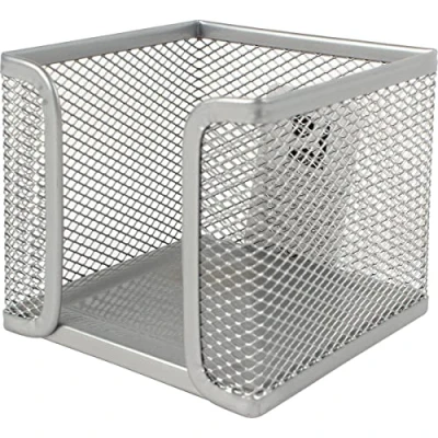 Abbildung von Q Connect KF00881 Zettelbox Metalldraht silber