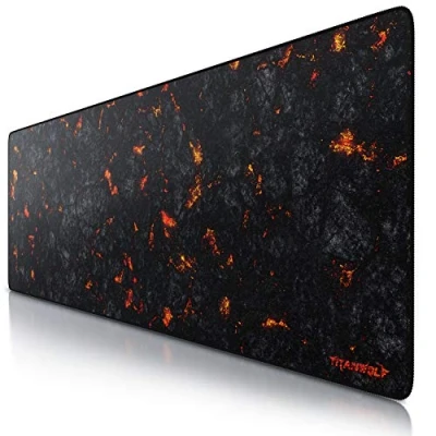 Abbildung von CSL Computer Titanwolf Übergröße Mauspad Gaming 1200x400mm, XXXL Mousepad groß mit Motiv, Tischunterlage Large Size, verbessert Präzision und Geschwindigkeit