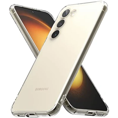 Abbildung von Ringke Fusion Kompatibel mit Samsung Galaxy S23 5G (2023) Hülle Anti Fingerabdruck Matt Rückseite Satin Textur Case Matte Clear